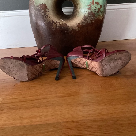 Red L.A.M.B -Gwen Staffani sandal/stilettos size 7 - Picture 7 of 7